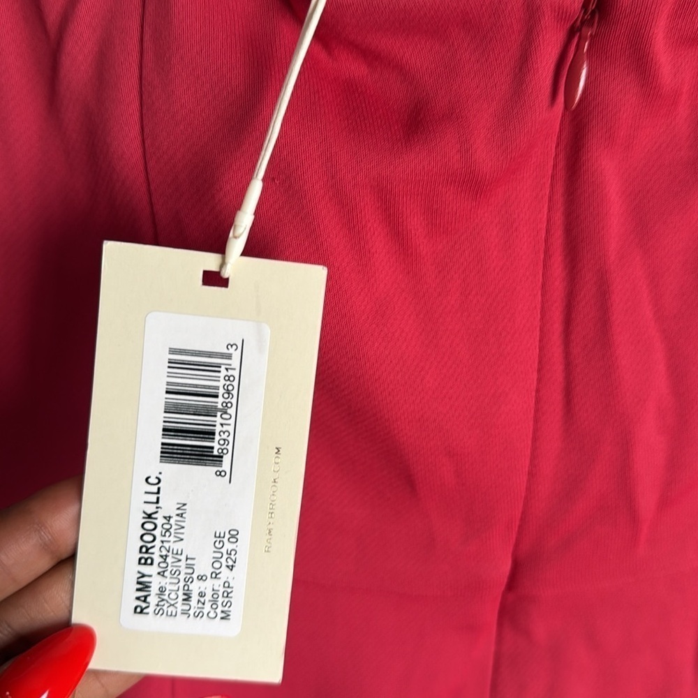 NEW Ramy Brook Vivian Jumpsuit Rouge 8 - Picture 8 of 15